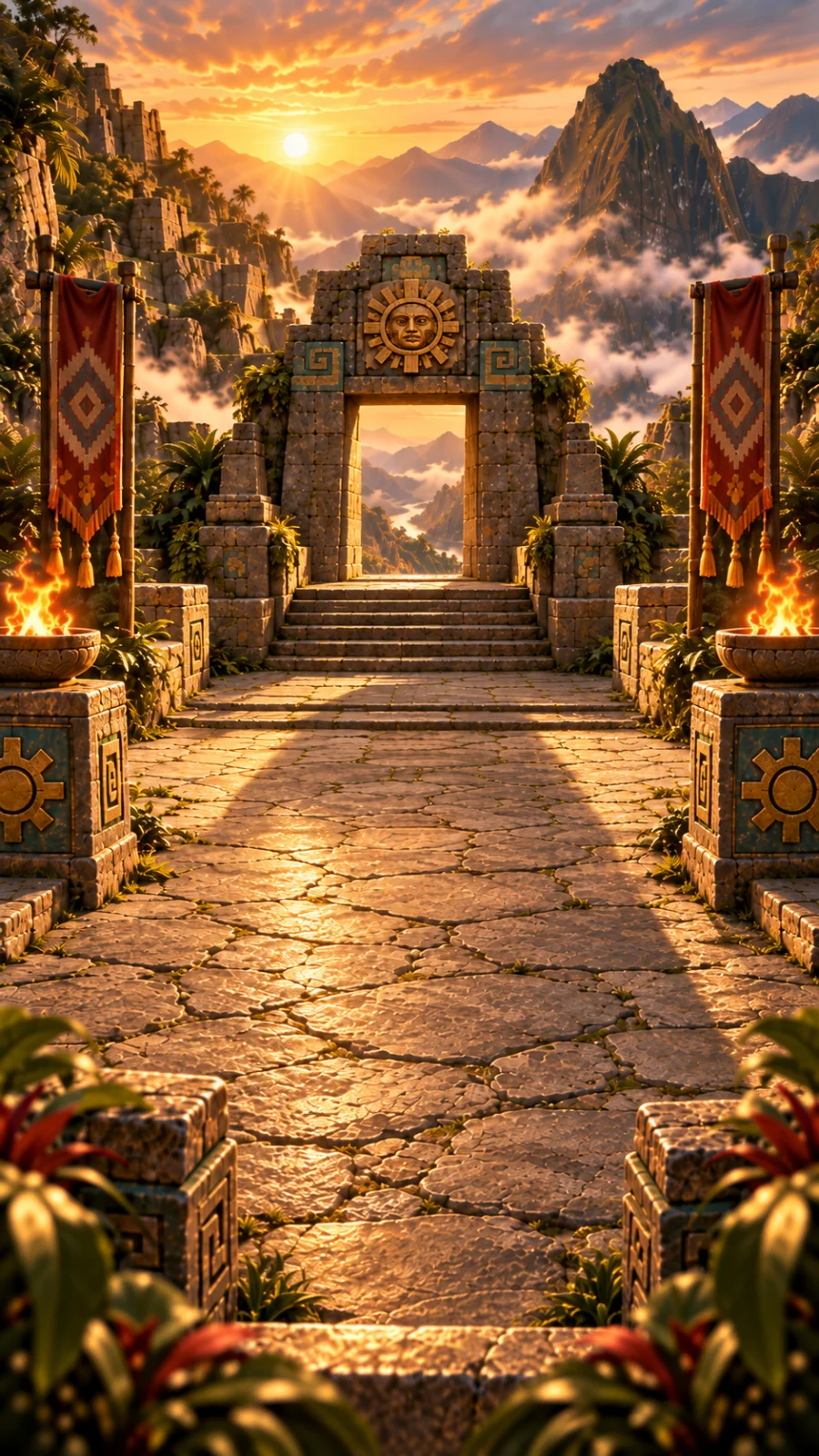Incatower Puzzle Hintergrund